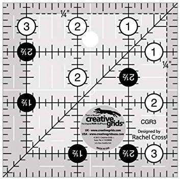 Creative Grids Quilt Régua 3-1/2in Square - CGR3