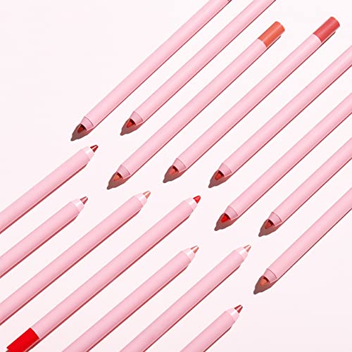Mulherqaq Lip Paste Color Hook Line Rich Lipstick Pen Pen Pen Nenhum delineador de lábios desbotado Adequado para a
