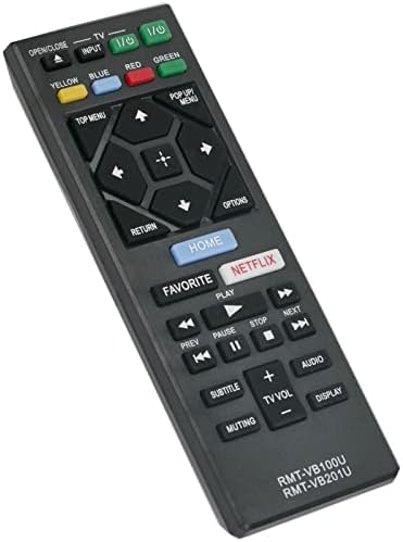 Beyution RMT-VB100U RMT-VB201U Replace Remote Control fit for Sony Blu-Ray BD Disc DVD Player BDP-BX370 BDP-S3700