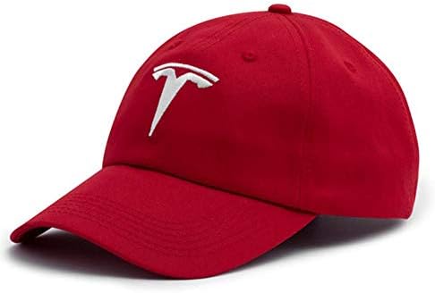 Tesla Car Logot Baseball Cap bordou o chapéu de pai de algodão estruturado para homens