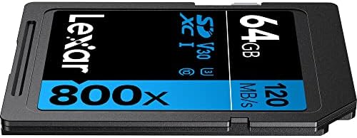Lexar 64GB de alta performance 800x UHS-I SDXC Memory Card Série azul-