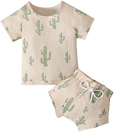 Baby Dolls Sapatos Criança meninos meninos meninos curtos Summer Print Shert Tops Shorts Roupas casuais