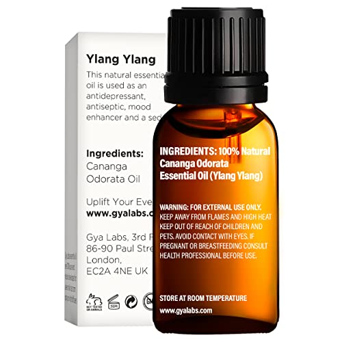 May Chang Oil & Ylang Ylang Oil - Gya Labs Mente positiva definida para aliviar a irritação da pele e dores musculares -