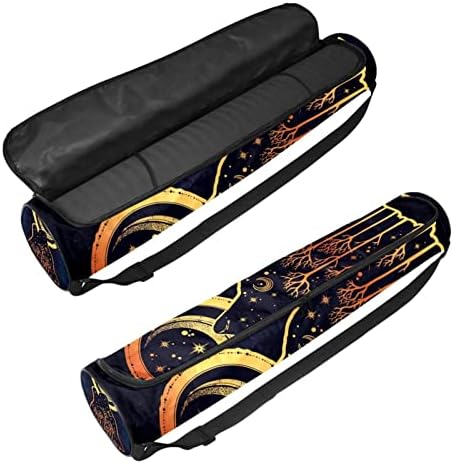 Bolsa de transportadora de yoga de lobo uivante com alça de ombro de ioga bolsa de ginástica bolsa de praia