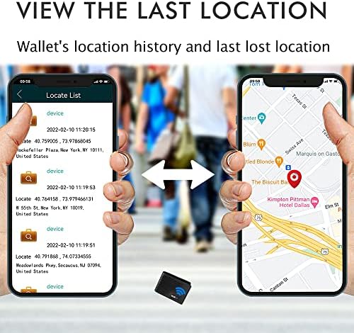 SMART CC Anti-Perd-Lost Bluetooth Wallet Tracker e Finder GPS Posição Localização de carteiras finas para homens