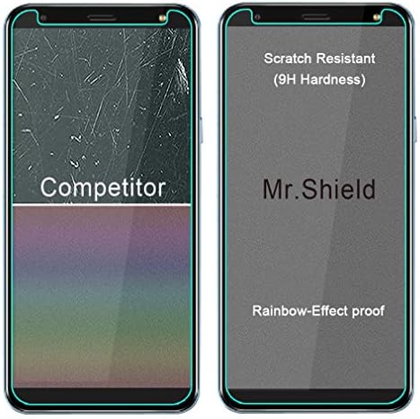 Mr.Shield [3-Pack] projetado para LG K40 [Protetor de tela de vidro temperado] [vidro Japão com dureza 9H] com substituição