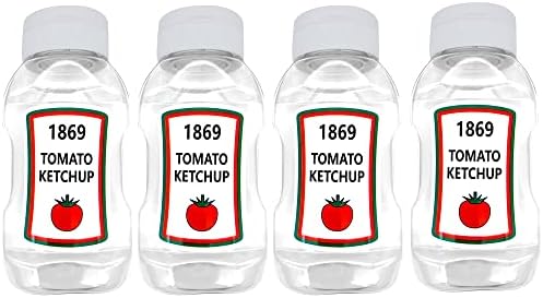WXOIEOD 4 peças garrafas de aperto de ketchup, garrafa de aperto de condimento de plástico de 360 ​​ml, frascos de cozinha vazios
