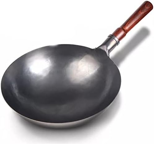 Wionc Iron wok wok tradicional wok antiaderente sem revestimento woks chineses artesanais