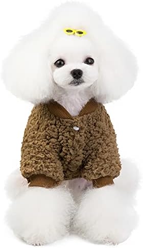 Suéter de cachorro pequeno cachorrinho de gato inverno casaco quente coto