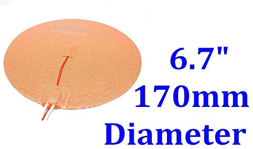 6,7 170 mm diâmetro 12V 200W Kossel Delta 3D Prinha Circular Round Circular JSR Pad