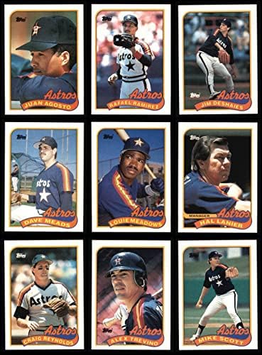 1989 Topps Houston Astros quase completo conjunto de equipes Houston Astros NM/MT Astros