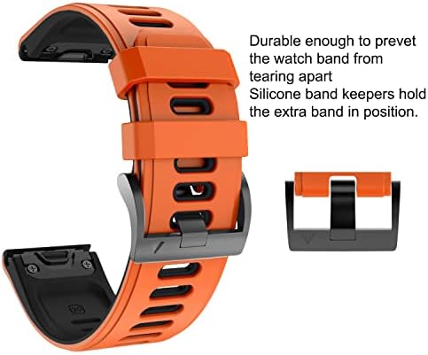 GXFCUK Silicone Smart Watch Band Bracelet tiras para Garmin Fenix ​​7x 7 6x 6 Pro 3HR Lançamento 22 26mm Quick EasyFit WatchBand