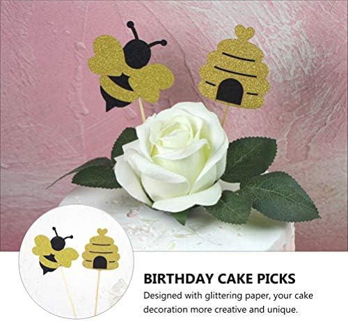 PartyKindom Design Design de papel de aniversário Picks Divertido Bolo de bolo Festa de Toppers Festa para o aniversário