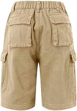 Cargo feminino curto de cintura alta shorts skinny bermudas com bolsos jeans curtos angustiados para feminino clubwearwear