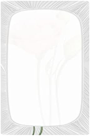 Lençóis de berço de flor de rosa rosa Alaza lençóis de berço para meninos meninas criança, tamanho padrão 52 x 28 polegadas