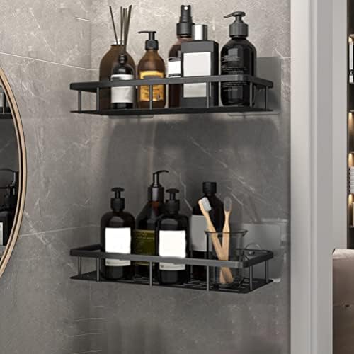 Zerodeko armário prateleira parede chuveiro caddy cesto prateleira de parede shampoo montado shampoo sem perfuração Organizador