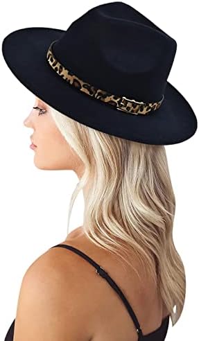 Chapéus de Fedora para mulheres com cordão cacheado largura chapéus de peixe chapéu de pesca clássica sólida de praia básica