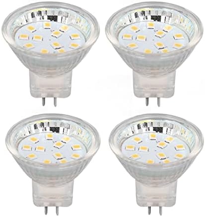 Lâmpadas LED PLPLAAOO, substituição de halogênio LED, lâmpadas LED, lâmpada de LED, 4pcs MR11 12 Lâmpada LED 2W 300lm Lâmpada de