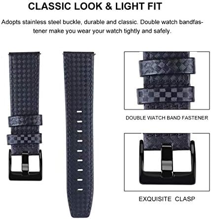 Bandas Spinye compatíveis com Galaxy Watch 46mm/Galaxy 3 45mm, 22mm de fibra de carbono premium tira de substituição
