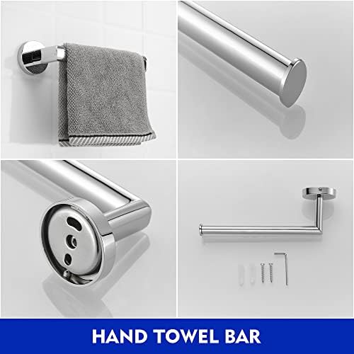 Conjunto de hardware do banheiro, Yundoom, barra de toalha, gancho de toalha, suporte de papel Toliet, barra de toalha