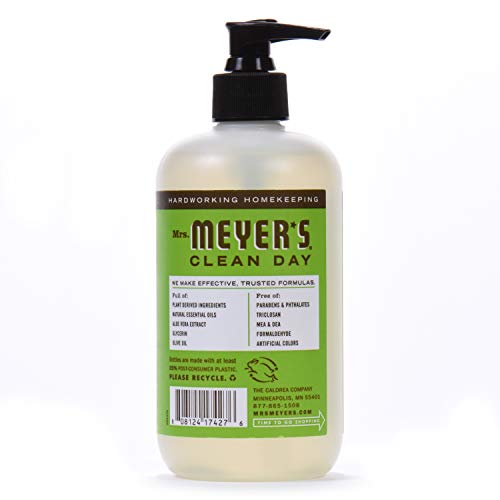 Sra. Meyer's Hand Soap, feito com óleos essenciais, fórmula biodegradável, Apple, 12,5 fl. Oz