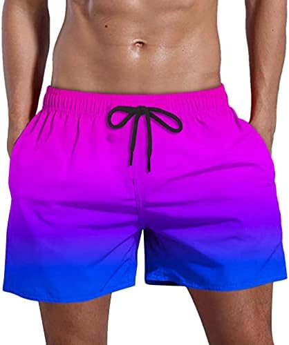 Wenkomg1 shorts de 5 polegadas de 5 polegadas gradiente cyberpunk y2k shorts atléticos de praia