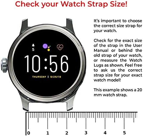 Uma banda de relógio de liberação rápida de um escalão compatível com fossil gen 5e smartwatch nylon substituição