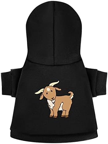 Camisa de cão de Ação de Graças de Cartoon de Goat, traje de cachorro na moda com acessórios para animais de estimação
