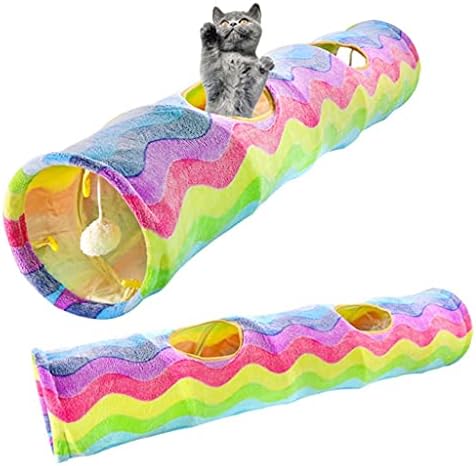 Totou Interactive Cats Toys Toys colapsível Tunnel Tubo Toys for Cats Kitten Training Toy Toy Rabbit Tunnel Cats Tubo de caverna