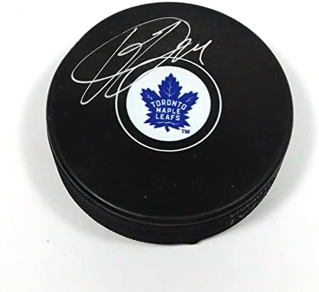 Kasperi Kapanen assinou o hóquei de hóquei da NHL Souvenir Maple Leafs Your Sports Mem Mem Auto - Pucks NHL autografados