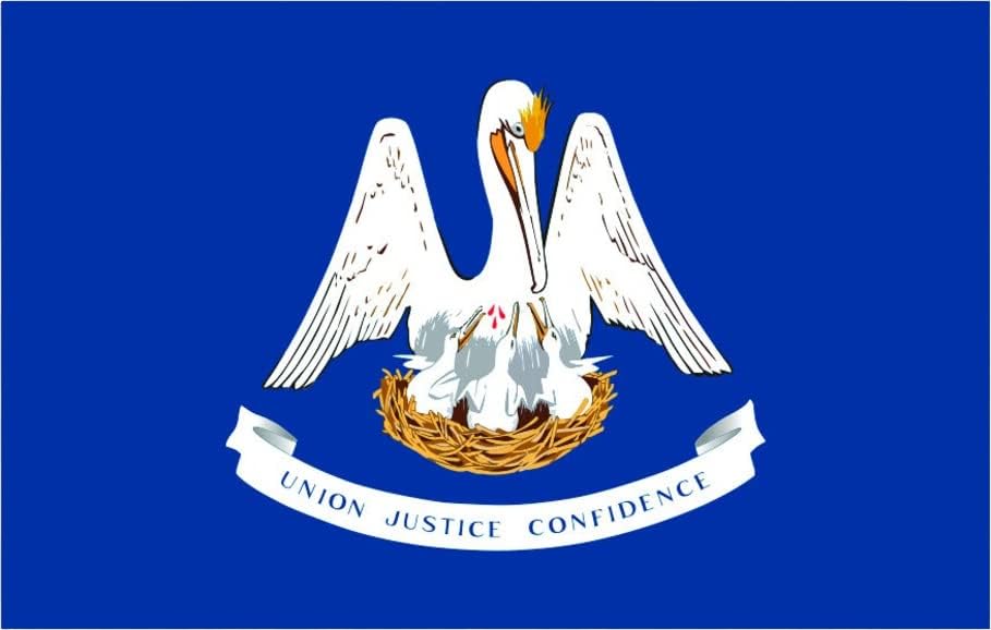 Adesivo da bandeira da Louisiana Auto -adesivo Vinil Estado de Vinil Louisianan la - c2501- 6 polegadas ou 15 centímetros