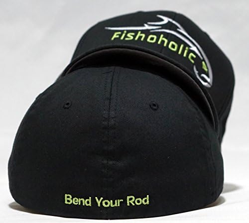 Chapéu de pesca Fishoholic - 8 cores e 3 tamanhos - Flexfit e Snapback Trucker Faça um presente de pesca para homens