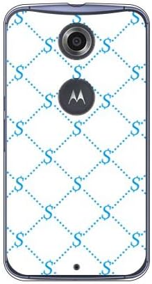 Second Skin S Monogram White X Blue Design by Rotm/para Nexus 6/Y! YMRNX6-PCCL-202-Y355 móvel