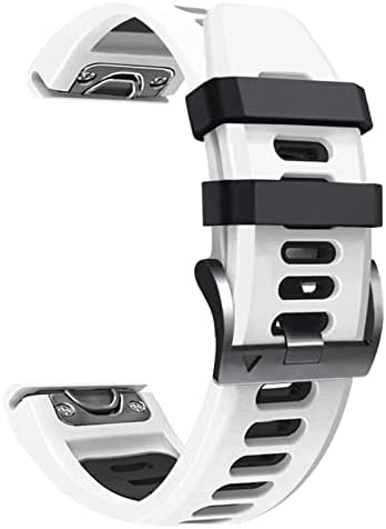 EEOMOIK Sport Silicone Smart Watch Band para Garmin Fenix ​​7 7x 6x 6 Pro 5x 5 mais 3HR Easy Fit Raple Relunção 26 22mm de pulseiras