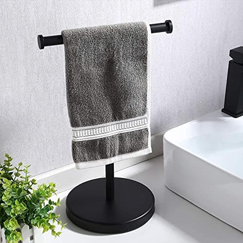 Suporte de papel higiênico kes stand & towel rack, sus304 aço inoxidável fosco preto, bps200s80-bk+bth208s20-bk