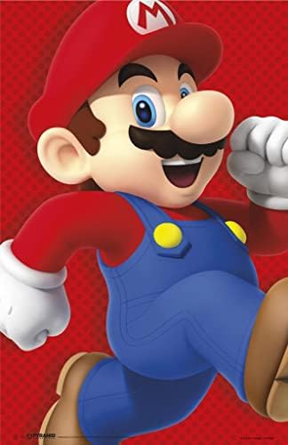 Pirâmide America laminada Super Mario Run Running Nintendo Video Game Gamer Gamer Poster Dry Erase Sign 12x18