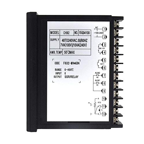 CH902 Relé de casos curtos + SSR Controlador de temperatura PID digital de saída
