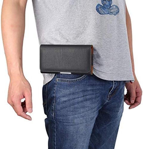 Capa de celular bolsa de couro universal capa de bolsa para iPhone 11 /xr, estojo de clipe de cinto de bolsa de couro para samsung