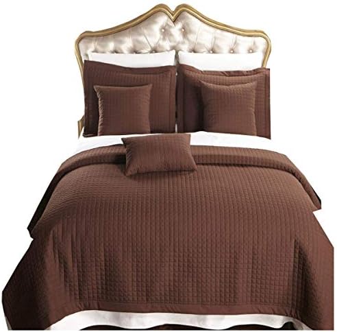 Royal Hotel Bedding Style Ficled Coverlet macio e macio, 3pc Conjunto de colaboração cheia de 3pc Chaves de cama extra macia, colcha