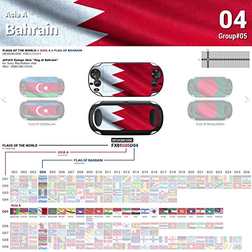 Sony PlayStation Vita Design Skin Bandeira do Bahrein adesivo de decalque para PlayStation Vita