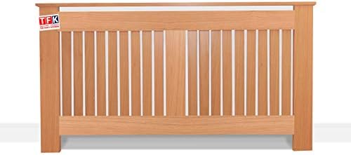 Tampa do radiador de madeira de carvalho, 26 de altura x 48 de largura - tamanho personalizado para carpinteiros - TFK -RAD -MDW1