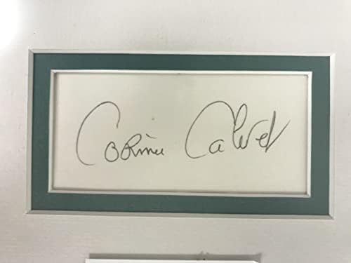 Corinne Calvet assinado autografado vintage emoldurado em manchted 14x16 display - COA Lifetime