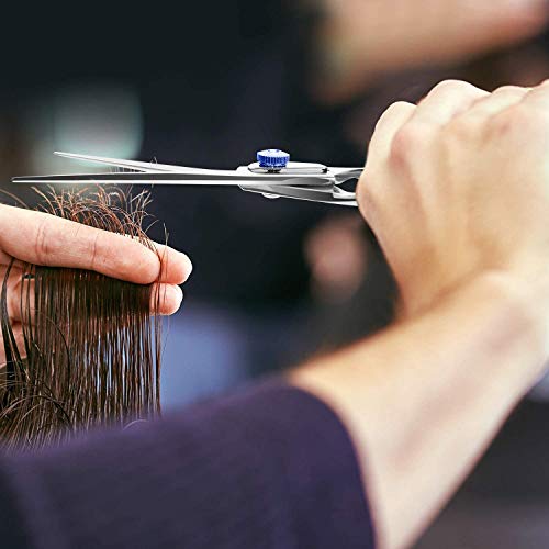 Tesoura profissional de corte de cabelo 7 polegadas, tesouras de barbeiro de aça, tesoura de cabeleireiro, navalha de