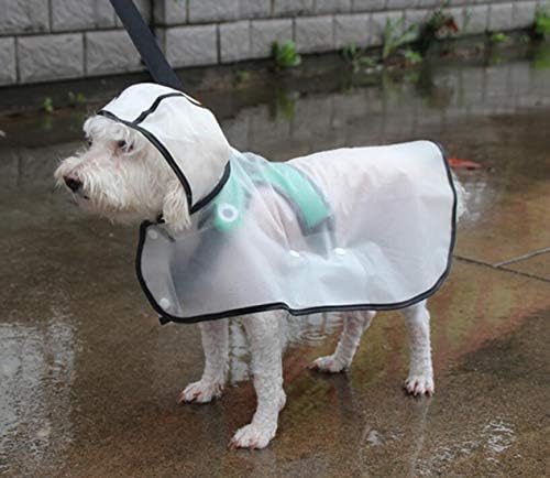 N / Cão de roupas protetoras de um cachorro Cachorro de estimação com capuz com capuz com casacos de chuva ao ar livre resistentes