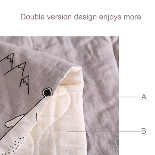 Cobertor de bebê uomny - quadrilhas de berço macio colchas de bebê para meninos e meninas 39x55 polegadas de gaze impressa