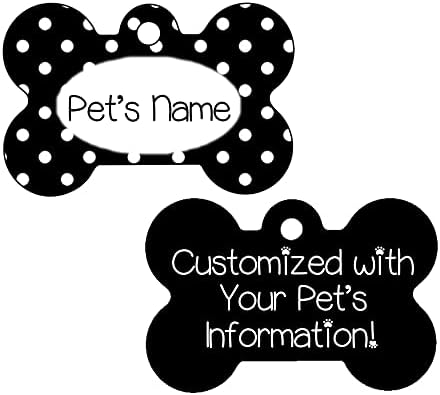 Polca fofa Pet Id Dog Tags personalizadas para o seu animal de estimação