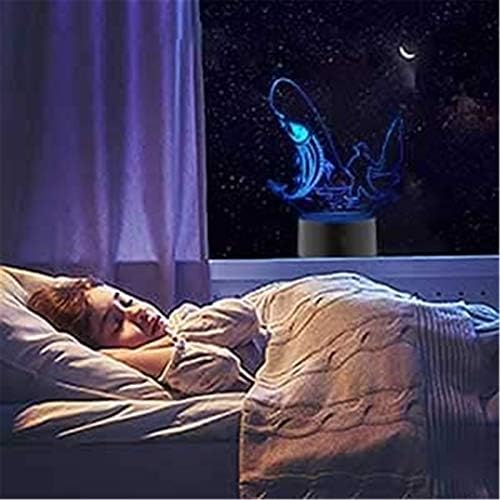Bedoo LED Night Light 3D Ilusão de cabeceira Lâmpada de cabeceira 16 cores Alterando a iluminação interna do sono Smart
