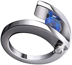 Anéis de noivado para mulheres Design único Design metal geométrico quadrado de zircão feminino jóias de jóias GiftA