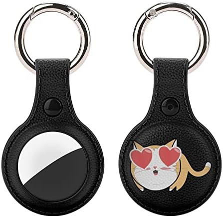 Suporte fofo de gato para airtag anel de chave TPU Tag de capa de proteção de proteção Tag para carteira de bagagem PETS