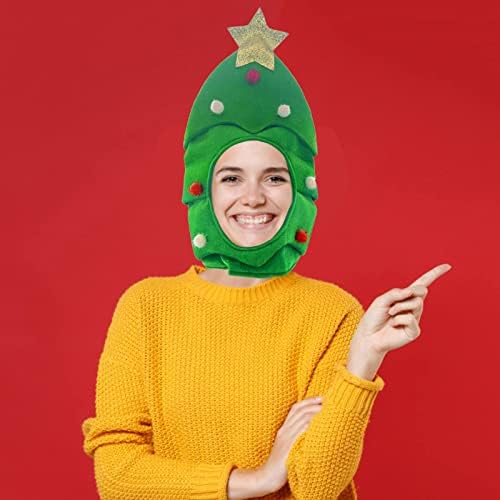 Ifotime Christmas Tree Hat Funnic Christmas Hat Novel Chapéu de Natal Holdres Holiday Hat Hat pode ser Diy Hat Party Banding